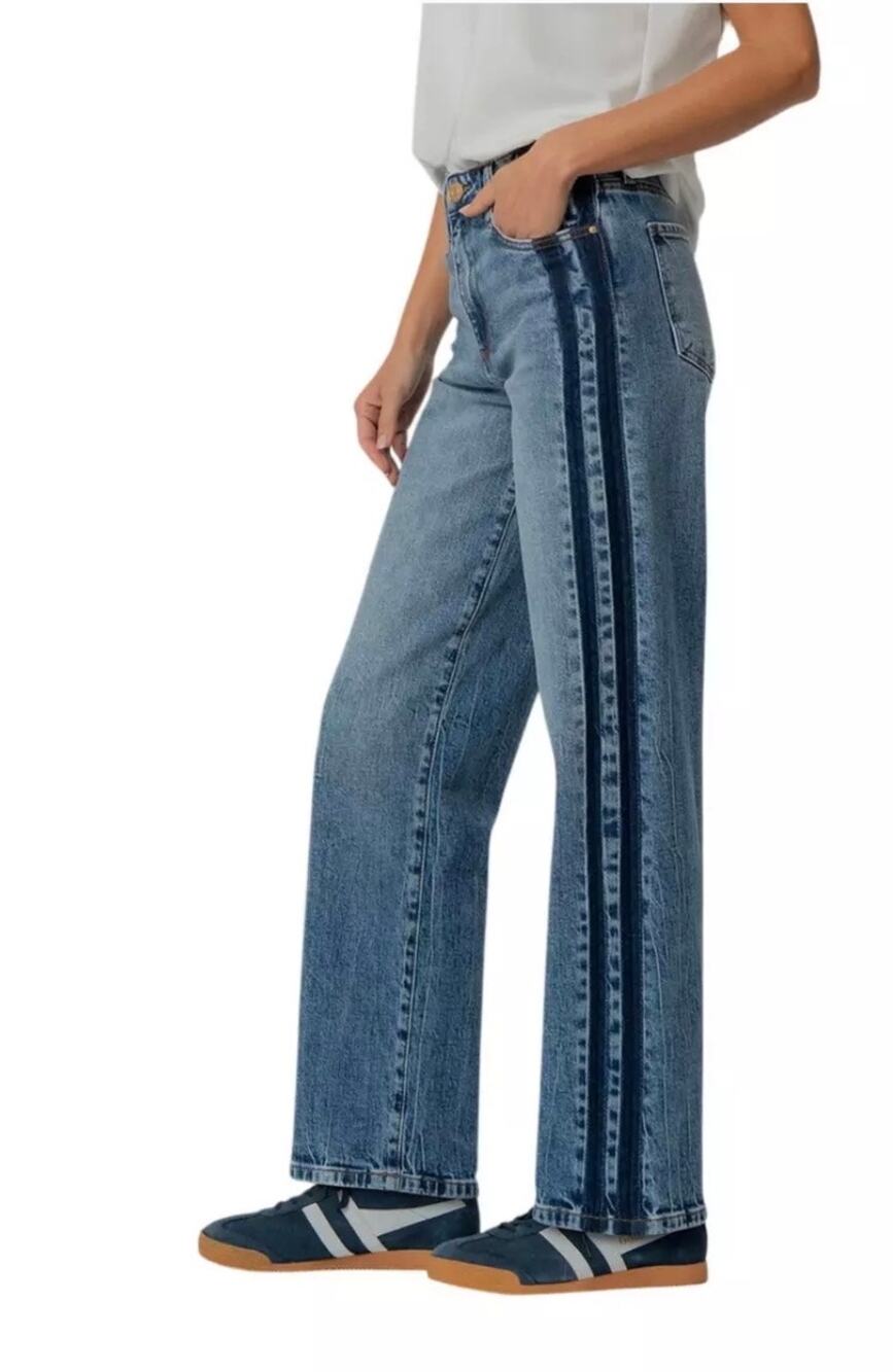KUT from the Kloth Sienna Contrast Side Straight Jeans Women’s size 2